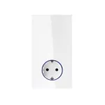 SIMON 100 W100-10032108x-130 Gniazdo schuko / centralka Hub Pro iO. Wersja tylko monoblock, Mocowany do pojedynczej puszki o głębokości min. 60 mm.; biały