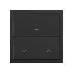 SIMON 100 W100-10020116x-238 Panel 1-krotny: iO, 1 klawisz roletowy; czarny mat