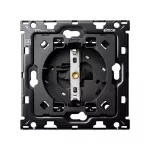 SIMON 100 W100-10010108x-039 Zestaw 1-krotny: iO, gniazdo z uziemieniem schuko. Wymagana puszka o głębokości min. 60 mm
