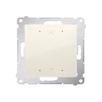 SIMON 54 GO WMDC-013NxP-041 Sterownik do rolety, żaluzji, markiz, firan, sterowany smartfonem [Wi-Fi] - SHUTTER; 2x5 A, 230 V, (moduł); kremowy