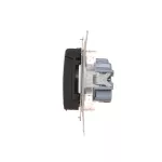 SIMON 54 WMDW-50111x-049 Gniazdo wtyczkowe do wersji IP44 Z USZCZELKĄ (moduł) 16A, 250V~, zaciski śrubowe; czarny *Uszczelka do ramek S54 PREMIUM