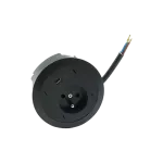 SIMON 480 TS48-330E10C00-44 Gniazdo meblowe 1 gn. typ E + ładowarka USB type A; złącze 10 cm przewód; czarny