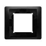 SIMON BASIC NEOS WMYZ-04121N-Z013 Ramka 1-krotna NEOS do wersji bryzgoszczelnej IP44 z uszczelką; czarny