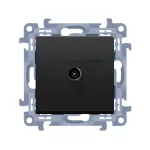 SIMON 10 WC-AK1XXXX-01-49XX Gniazdo antenowe pojedyncze końcowe (moduł). Do instalacji indywidualnych; czarny mat