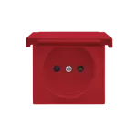 SIMON 55 WMDW-P0121x-122 Pokrywa gniazda wtyczkowego pojedynczego z klapką w kolorze pokrywy do: SGZ1CM, SGZ1M; Czerwony