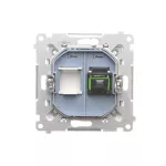 SIMON 55 WMDA-P98xx7-111 Gniazdo światłowodowe / optyczne pojedyncze SC/APC (moduł); Biały mat