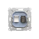 SIMON 55 WMDA-P95xx6-111 Gniazdo HDMI (moduł); Biały mat