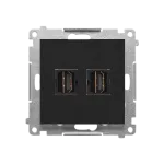 SIMON 55 WMDA-P95xx7-149 Gniazdo HDMI podwójne (moduł); Czarny mat