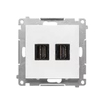 SIMON 55 WMDA-P95xx7-111 Gniazdo HDMI podwójne (moduł); Biały mat