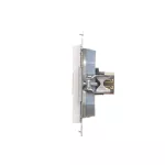 SIMON 55 WMDA-P95xx7-111 Gniazdo HDMI podwójne (moduł); Biały mat