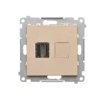 SIMON 55 WMDA-P95xx6-144 Gniazdo HDMI (moduł); Szampański mat