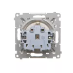 SIMON 55 WMDW-021111-144 Gniazdo Schuko z przesłonami (moduł) 16 A, 250 V~, szybkozłącza; Szampański mat