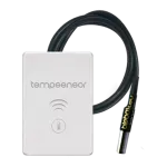 SIMON GO WMDC-011NxB-XX Czujnik temperatury od -55 do 125 stopni Celsjusza z roczną historią, natynkowy, sterowany smartfonem [Wi-Fi] tempSensor; zasilany 5V,