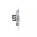SIMON 55 WMDK-16105N-111 Gniazdo komputerowe RJ45 kategoria 5e + telefoniczne RJ12 (moduł); Biały mat
