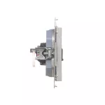 SIMON 55 WMDA-P91xx5-143 Gniazdo komputerowe pojedyncze RJ45 kategoria 6, z przesłoną przeciwkurzową (moduł); Aluminium mat