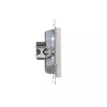 SIMON 55 WMDK-16105N-143 Gniazdo komputerowe RJ45 kategoria 5e + telefoniczne RJ12 (moduł); Aluminium mat