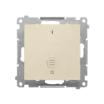SIMON 55 WMDL-0P1xx5-144 Łącznik dwubiegunowy z podświetleniem LED (moduł) 10 AX, 250 V~, szybkozłącza; Szampański mat