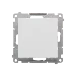 SIMON 55 WMDL-0105Lx-114 Łącznik schodowy z podświetleniem LED podświetlenie jak w łączniku pojedynczym (moduł) 10 AX, 250 V~, szybkozłącza; Jasnoszary mat