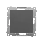SIMON 55 WMDL-0104Mx-116 Łącznik krzyżowy z podświetleniem LED – podświetlenie jak w łączniku pojedynczym (moduł) 10 AX, 250 V~, szybkozłącza; Grafitowy mat
