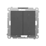 SIMON 55 WMDS-004xL1-116 Ściemniacz do LED ściemnialnych, klawiszowy, 15-200 W, 230 V (moduł); Grafitowy mat