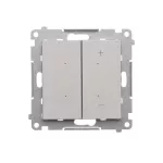 SIMON 55 WMDS-004xL1-143 Ściemniacz do LED ściemnialnych, klawiszowy, 15-200 W, 230 V (moduł); Aluminium mat