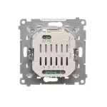 SIMON 55 WMDS-004xL1-143 Ściemniacz do LED ściemnialnych, klawiszowy, 15-200 W, 230 V (moduł); Aluminium mat