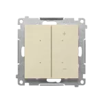 SIMON 55 WMDS-004xL1-144 Ściemniacz do LED ściemnialnych, klawiszowy, 15-200 W, 230 V (moduł); Szampański mat