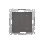 SIMON 55 WMDS-004xL1-149 Ściemniacz do LED ściemnialnych, klawiszowy, 15-200 W, 230 V (moduł); Czarny mat