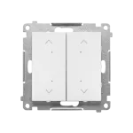 SIMON 55 WMDL-TEZ2-111 Łącznik/przycisk roletowy podwójny, elektroniczny (moduł); Biały mat