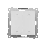 SIMON 55 WMDL-TEZ2-114 Łącznik/przycisk roletowy podwójny, elektroniczny (moduł); Jasnoszary mat
