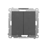 SIMON 55 WMDL-TEZ2-116 Łącznik/przycisk roletowy podwójny, elektroniczny (moduł); Grafitowy mat