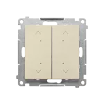 SIMON 55 WMDL-TEZ2-144 Łącznik/przycisk roletowy podwójny, elektroniczny (moduł); Szampański mat