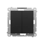 SIMON 55 WMDL-TEZ2-149 Łącznik/przycisk roletowy podwójny, elektroniczny (moduł); Czarny mat