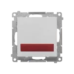 SIMON 55 WMDS-030xxx-143 Sygnalizator świetlny LED – światło czerwone (moduł) 230 V~; Aluminium mat