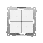 SIMON 55 WMDS-TEK1W-111 CONTROL – Kontroler przyciskowy sterujący bezprzewodowo innymi urządzeniami Simon GO, możlwiość zapisania 30 akcji, sterowany smartfonem [Wi-Fi], 230 V, (moduł); Biały mat