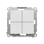 SIMON 55 WMDS-TEK1W-114 CONTROL – Kontroler przyciskowy sterujący bezprzewodowo innymi urządzeniami Simon GO, możlwiość zaprogramowania 30 akcji, sterowany smartfonem [Wi-Fi], 230 V, (moduł); Jasnoszary mat