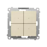 SIMON 55 GO WMDS-TEK1W-144 Kontroler sterujący bezprzewodowo innymi urządzeniami Simon GO, max 30 akcji, sterowany smartfonem [Wi-Fi] - CONTROL; 230 V, (moduł); Szampański mat