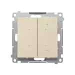 SIMON 55 WMDS-004xL1W-144 DIMMER – Ściemniacz do LED ściemnialnych, klawiszowy, 15-250 W, 230 V, sterowany smartfonem [WiFi], (moduł) ; Szampański mat
