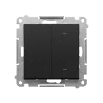 SIMON 55 WMDS-004xL1W-149 DIMMER – Ściemniacz do LED ściemnialnych, klawiszowy, 15-250 W, 230 V, sterowany smartfonem [WiFi], (moduł) ; Czarny mat