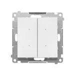 SIMON 55 GO WMDS-TEW2W-111 Sterownik podwójny oświetleniowy, sterowany smartfonem [Wi-Fi] - SWITCH D; 2x5 A, 230 V, (moduł); Biały mat
