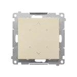 SIMON 55 WMDS-TEZ1W-144 SHUTTER – Sterownik przyciskowy do obsługi rolety, żaluzji, markizy, firany, sterowany smartfonem [Wi-Fi], 2x5 A, 230 V, (moduł); Szampański mat