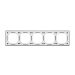 SIMON 55 WMDZ-0150xZ-180 Ramka 5-krotna Nature; Szkło mrożone błękitne