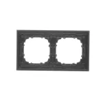 SIMON 55 WMDZ-0120xZ-190 Ramka 2-krotna Nature; Inox czarny