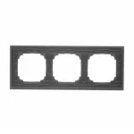 SIMON 55 WMDZ-0130xZ-190 Ramka 3-krotna Nature; Inox czarny