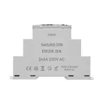 SIMON GO WMDC-030NxB-XX Sterownik podwójny z wbudowanym pomiarem energii, sterowany smartfonem [Wi-Fi] - switchBoxD DIN; 2x5 A, 230 V, montaż na szynie DIN