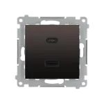 SIMON 54 WMDZ-EC2CAQ-046 Ładowarka USB C+A (moduł), 30W, 230V; brąz mat