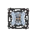 SIMON 55 WMDL-0P03xR-0xx Przycisk pojedynczy zwierny (mechanizm) 10AX, 250V~, szybkozłącza, czarna rama montażowa