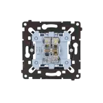 SIMON 55 WMDL-060xxR-0xx Łącznik schodowy (mechanizm) 10AX, 250V~, szybkozłącza, czarna rama montażowa