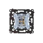 SIMON 55 WMDL-010xxR-0xx Łącznik jednobiegunowy (mechanizm) 10AX, 250V~, szybkozłącza, czarna rama montażowa