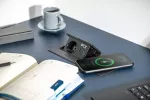 PRZEDŁUŻACZ BIURKOWY WPUSZCZANY AVARO PLUS,1x GNIZDO FRENCH, USB A+C, ŁADOWARKA INDUKCYJNA 5W, PRZEWÓD 1,5m, SREBRNY